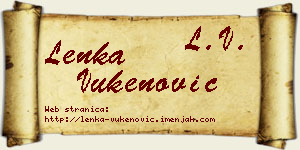 Lenka Vukenović vizit kartica
